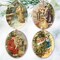 Father Santa Victorian Style Ceramic Christmas Ornament Bundle